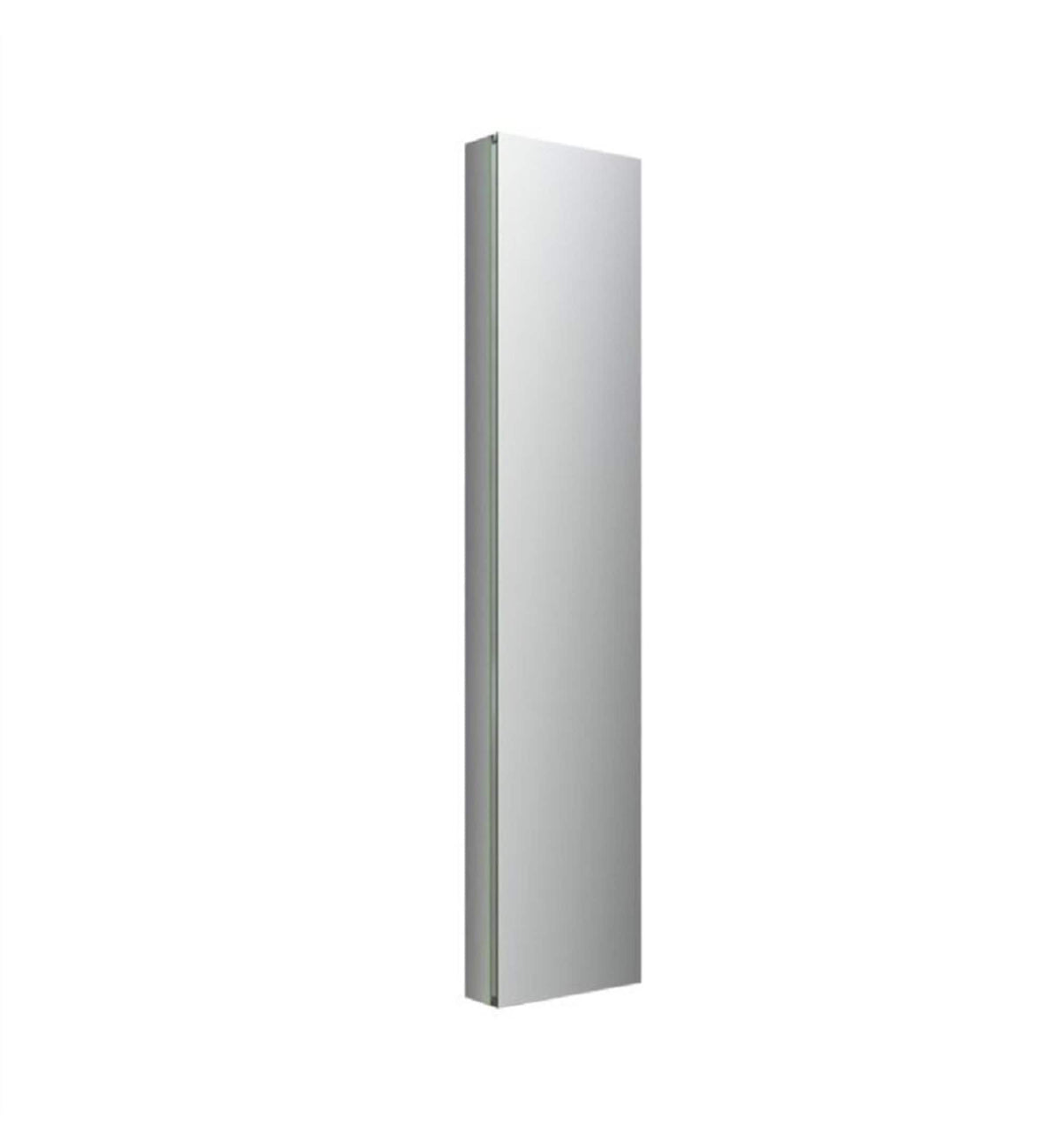 Fresca 15-in x 70-in Fog Free Surface/Recessed Mount Anodized Aluminum Mirrored Soft Close Medicine Cabinet