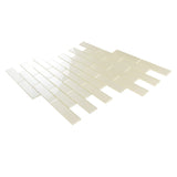 Apollo Tile (Sample) White 2-in x 8-in Glossy Glass Brick Subway Floor and Wall Tile