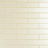 Apollo Tile (Sample) Cosmos Bone White 4-in x 4-in Glossy Marble Brick Mosaic Wall Tile