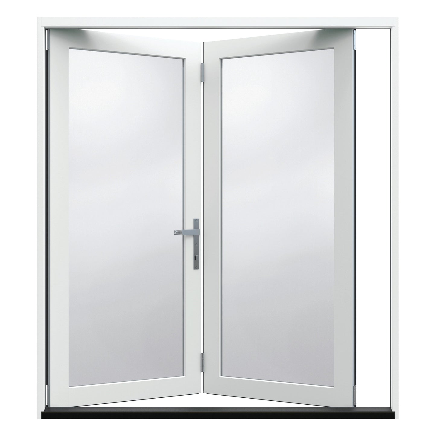 JELD-WEN 60-in x 80-in Fiberglass French, Right-hand folding – product-only view