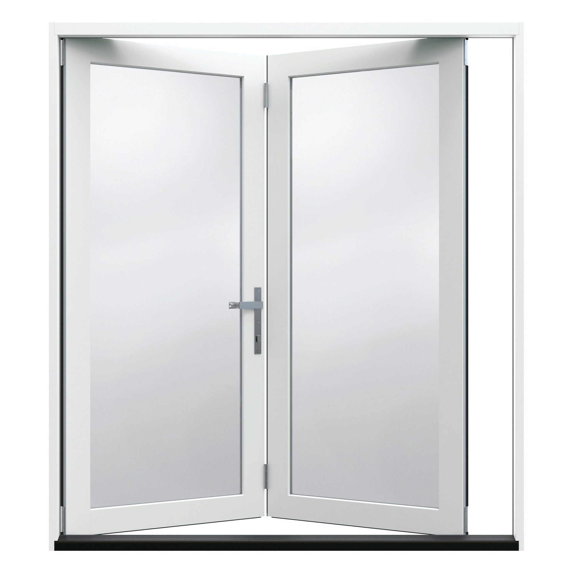 JELD-WEN 60-in x 80-in Fiberglass French, Right-hand folding – product-only view