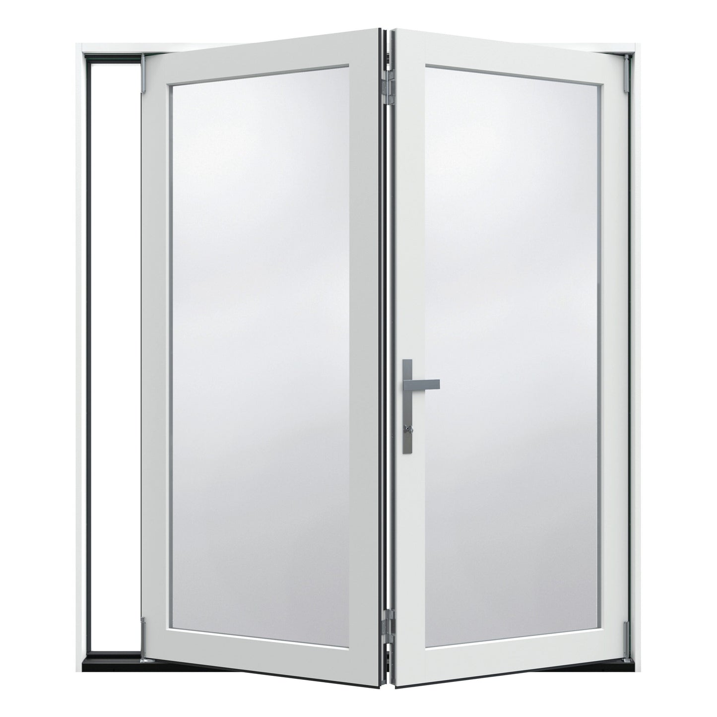 JELD-WEN 60-in x 80-in Fiberglass French, Right-hand folding – product-only view