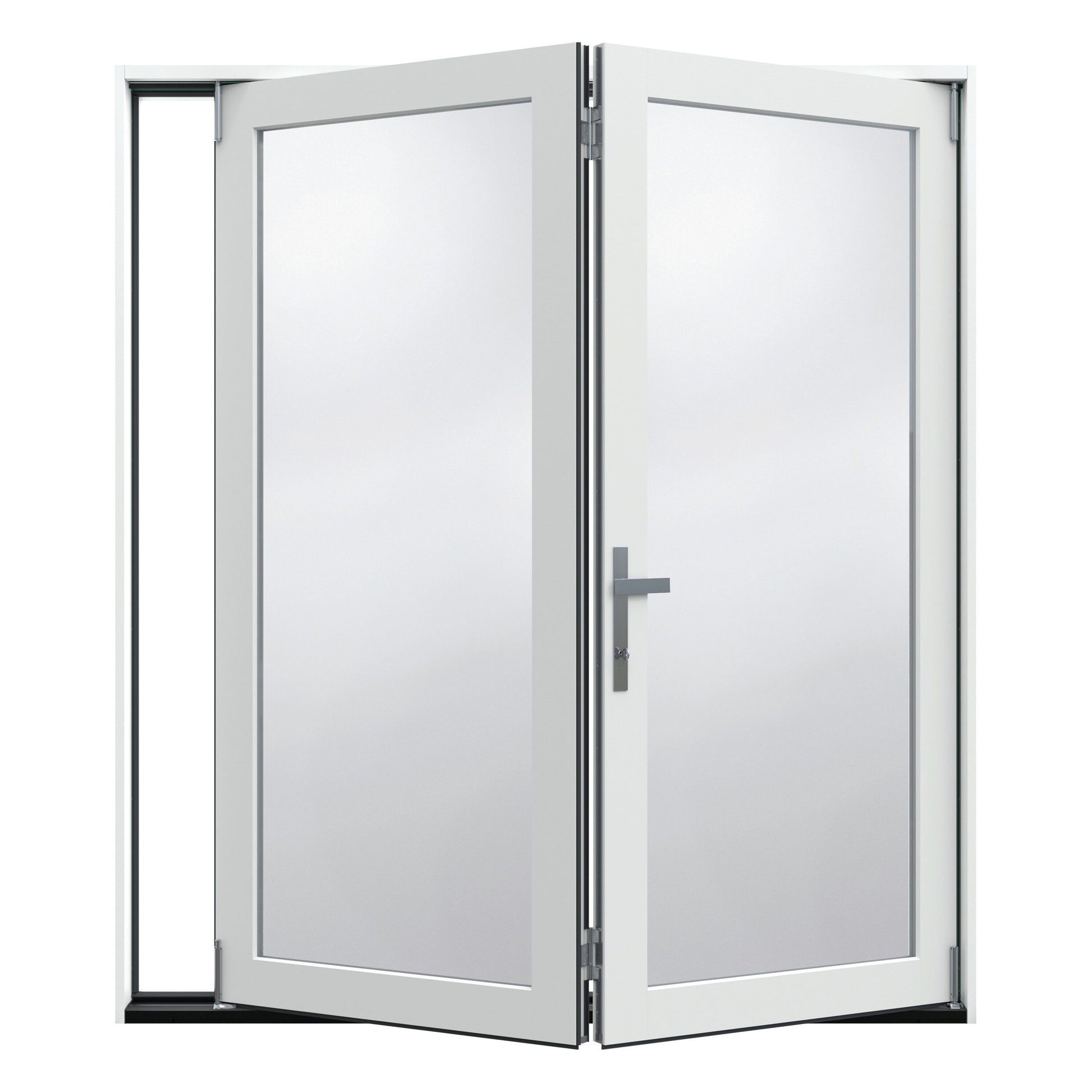 JELD-WEN 60-in x 80-in Fiberglass French, Right-hand folding – product-only view