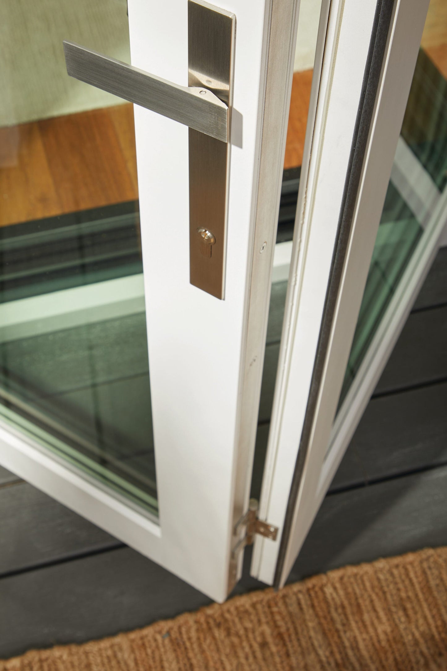 JELD-WEN 108-in x 80-in Fiberglass Folding, Right-hand folding – additional view 18
