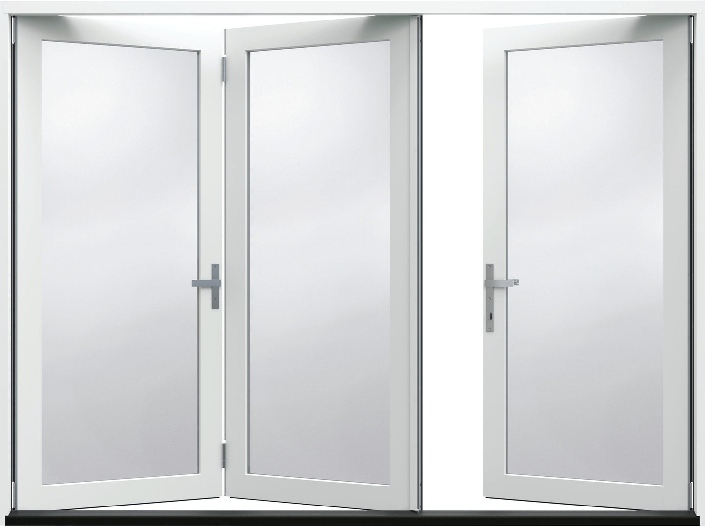 JELD-WEN 108-in x 80-in Fiberglass Folding, Right-hand folding – product-only view