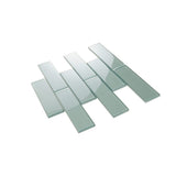 Apollo Tile (Sample) Cosmos Turkish Blue 4-in x 4-in Glossy Glass Brick Mosaic Wall Tile