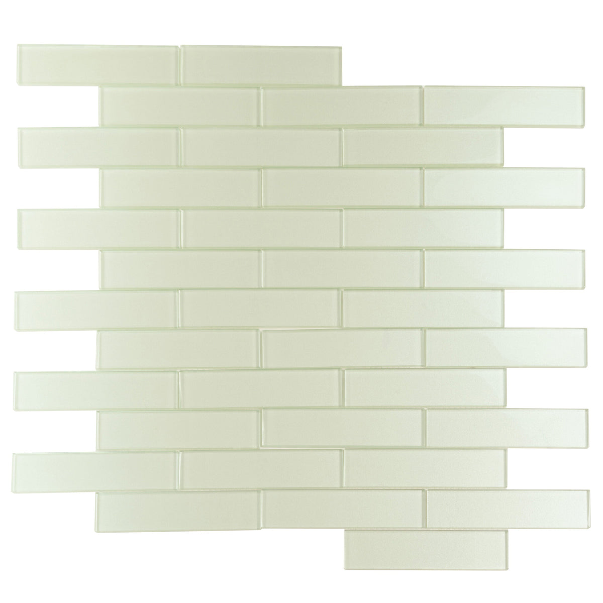 Apollo Tile (Sample) Cosmos Blue 4-in x 4-in Glossy Glass Brick Mosaic Wall Tile