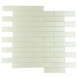 Apollo Tile (Sample) Cosmos Blue 4-in x 4-in Glossy Glass Brick Mosaic Wall Tile