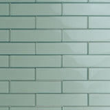 Apollo Tile (Sample) Cosmos Turkish Blue 4-in x 4-in Glossy Glass Brick Mosaic Wall Tile