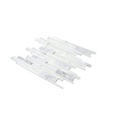 Apollo Tile (Sample) White 4-in x 4-in Honed Marble Linear Mosaic Floor and Wall Tile
