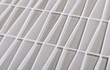 Apollo Tile Glacier Pearl White 12-in x 13-in Polished Glass Linear Floor and Wall Tile (5.38-sq. ft/ Carton)