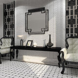 Apollo Tile Heritage White 12-in x 12-in Polished Natural Stone Marble Basketweave Floor and Wall Tile (4.2-sq. ft/ Carton)