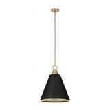 Hunter Klein 3-Light Alturas Gold Transitional Cone LED Medium Hanging Kitchen Island Light