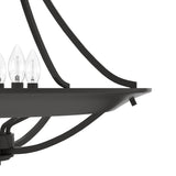 Hunter Perch Point 4-Light Noble Bronze Transitional Bowl LED Large Hanging Kitchen Island Light