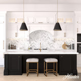 Hunter Klein 3-Light Alturas Gold Transitional Cone LED Medium Hanging Kitchen Island Light