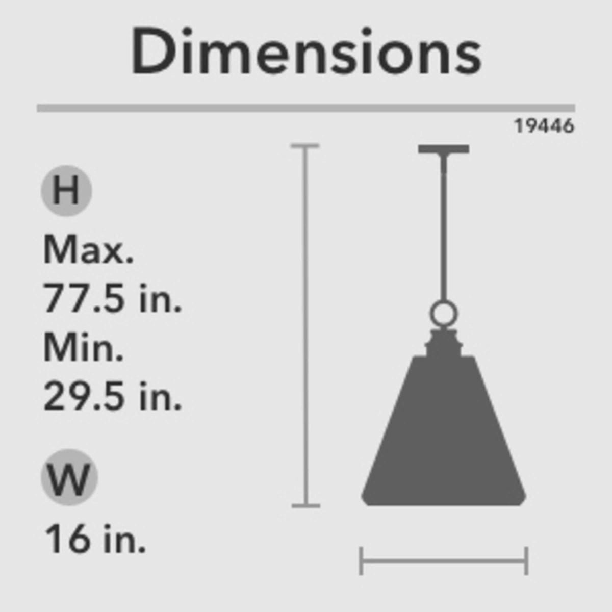 Hunter Klein 3-Light Alturas Gold Transitional Cone LED Medium Hanging Kitchen Island Light