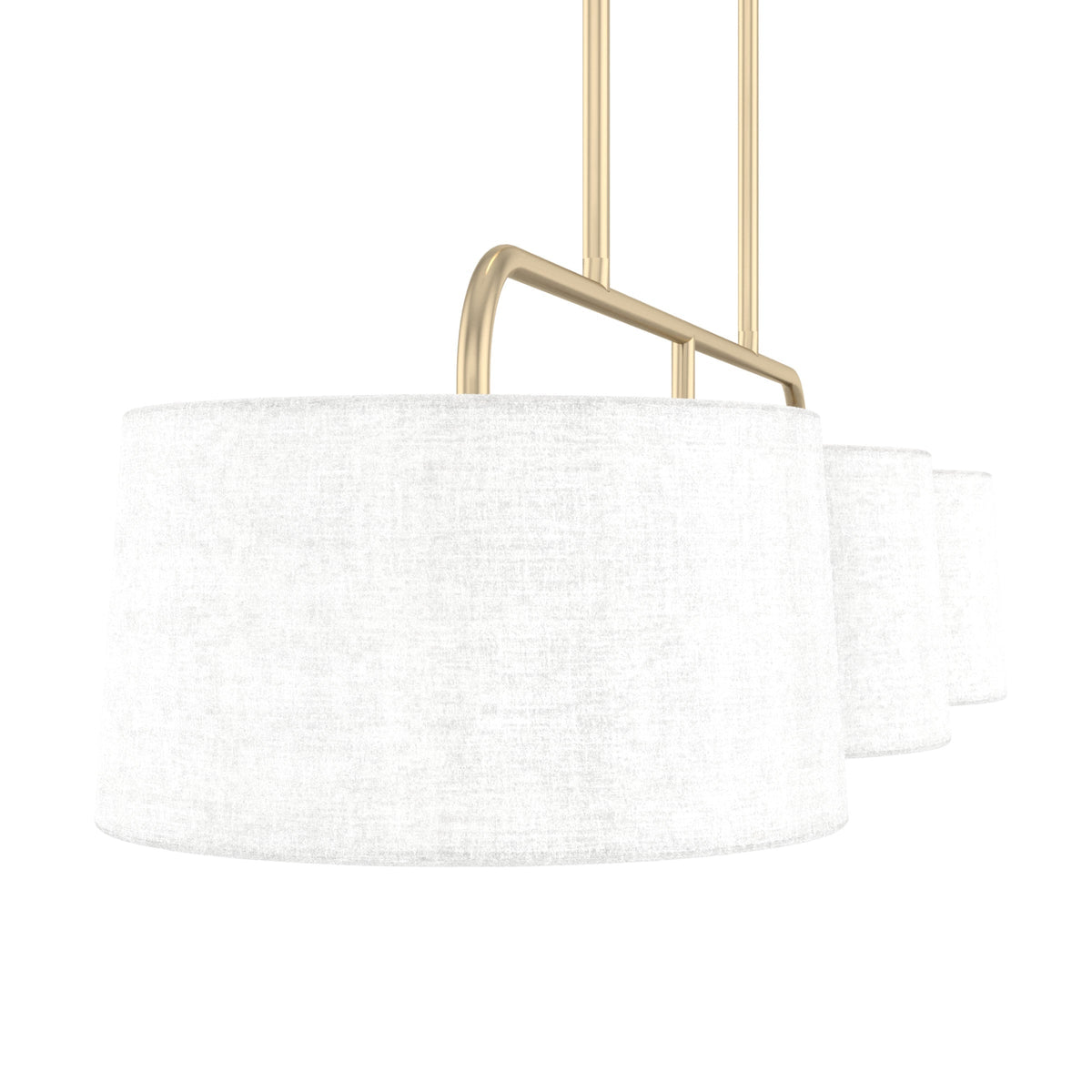Hunter Cottage Hill 6-Light Alturas Gold Modern/Contemporary Drum LED Large Hanging Kitchen Island Light