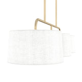 Hunter Cottage Hill 6-Light Alturas Gold Modern/Contemporary Drum LED Large Hanging Kitchen Island Light