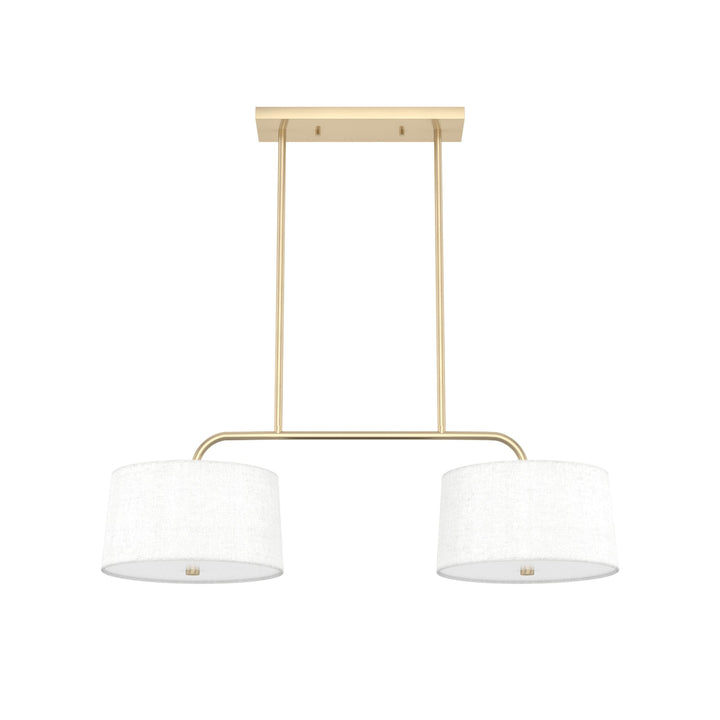 Hunter Cottage Hill 4-Light Alturas Gold Modern/Contemporary Drum LED Large Hanging Kitchen Island Light