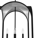 Hunter Dukestown 4-Light Natural Iron Transitional Lantern LED Medium Hanging Kitchen Island Light