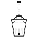 Hunter Laurel Ridge 4-Light Natural Iron Transitional Lantern LED Medium Hanging Kitchen Island Light
