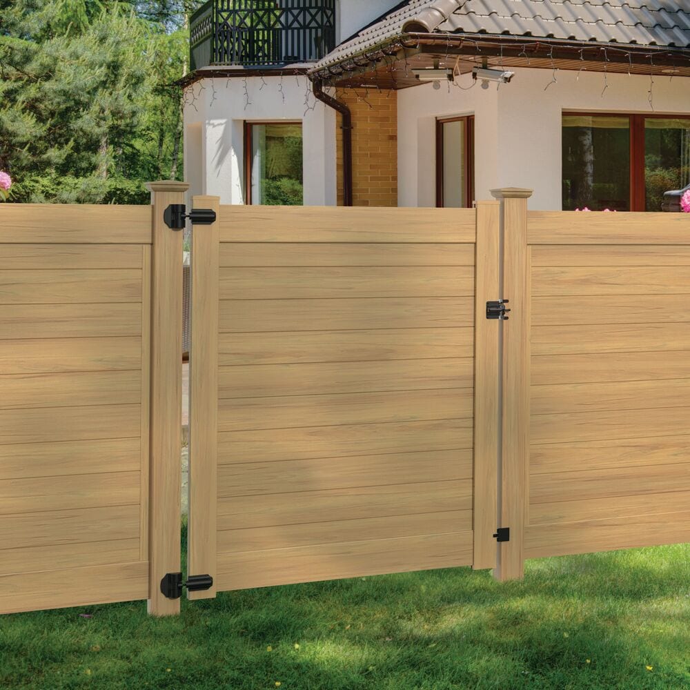 Freedom 5-in W x 5-in L Cypress Vinyl Fence Post Cap- Fits Common Post Measurement: 5-in x 5-in