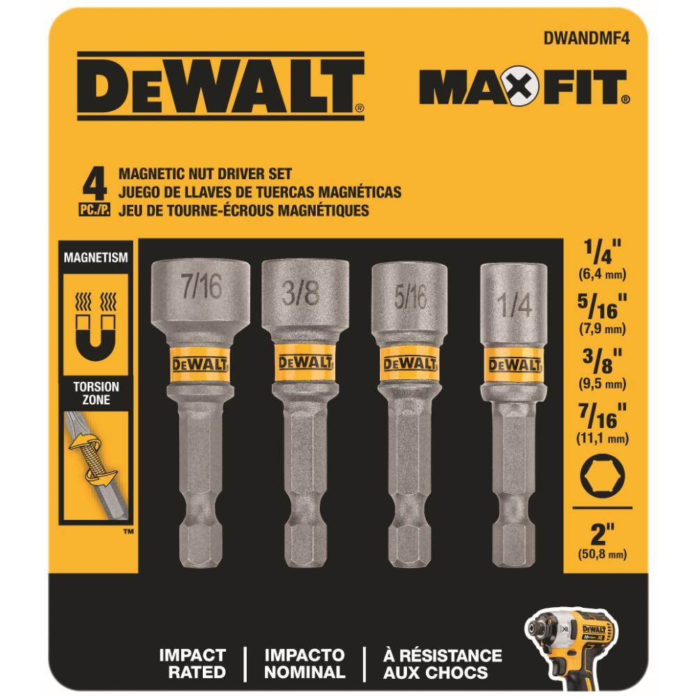MAXFIT Magnetic 2 in. Nut Driver Set (4-Piece) - Super Arbor