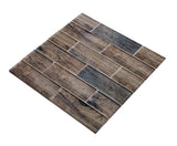 Apollo Tile (Sample) Brown, Blue 4-in x 4-in Glossy Glass Brick Subway Floor and Wall Tile