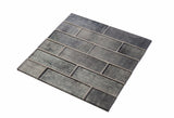 Apollo Tile Montana Light Gray 12-in x 12-in Glossy Glass Brick Patterned Wall Tile (4.83-sq. ft/ Carton)