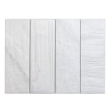 Apollo Tile (Sample) White 4-in x 12-in Natural Porcelain Stone Look Wall Tile