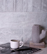Apollo Tile (Sample) Gray 4-in x 12-in Natural Porcelain Stone Look Wall Tile