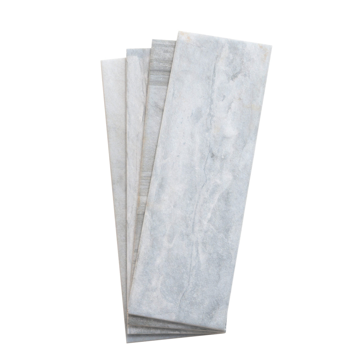 Apollo Tile (Sample) Gray 4-in x 12-in Natural Porcelain Stone Look Wall Tile