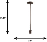 Portfolio Bronze Transitional Cylinder Pendant Light