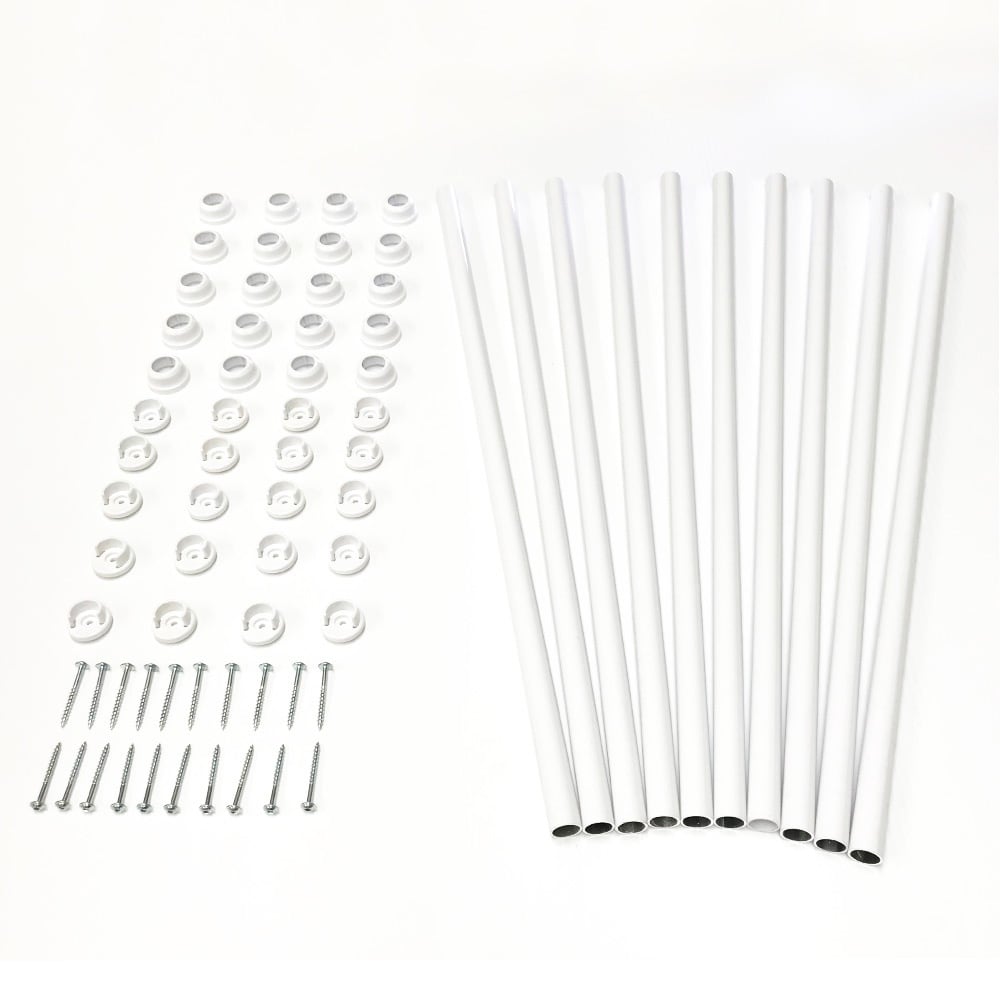 TITAN BUILDING PRODUCTS 3/4-in x 32-in Snap'n Lock Balusters White Aluminum Round Deck Baluster (10-Pack)