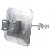 TITAN BUILDING PRODUCTS 51-in x 12.25-in Deck foot anchor Galvanized Steel Support Bracket