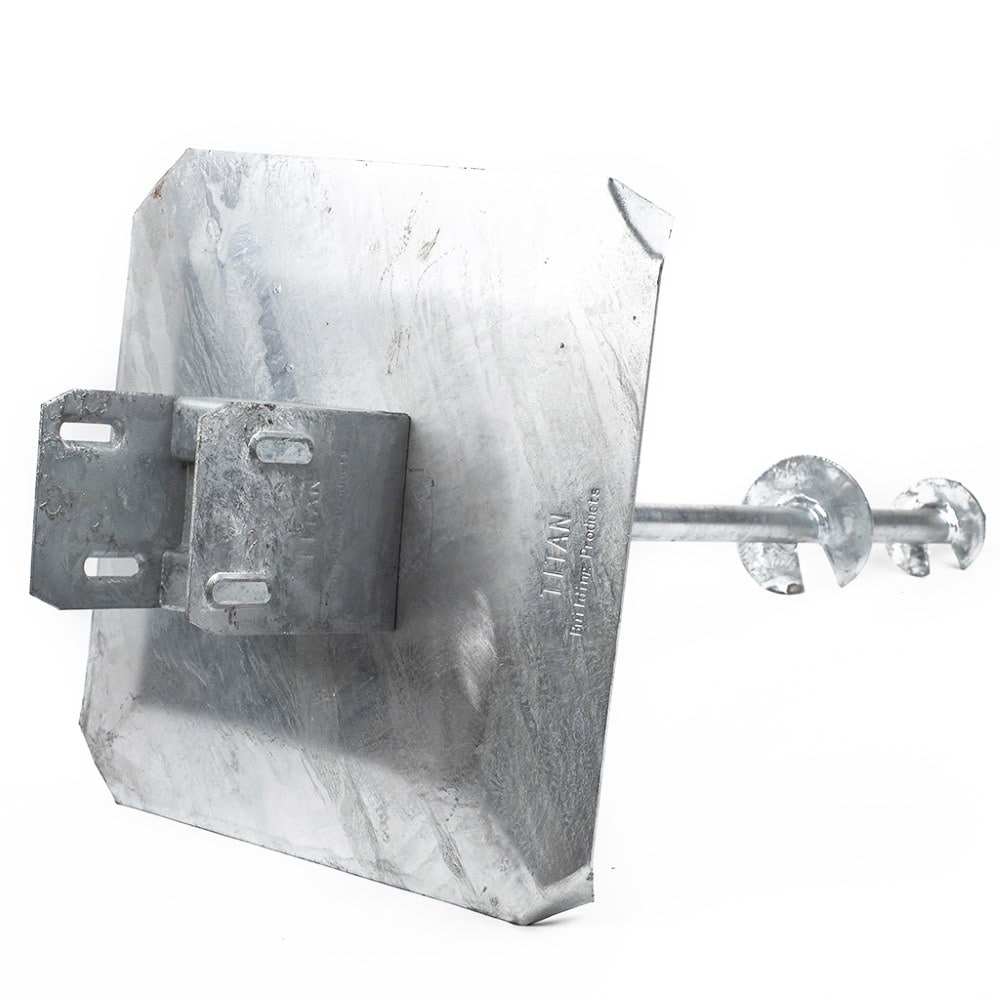 TITAN BUILDING PRODUCTS 51-in x 12.25-in Deck foot anchor Galvanized Steel Support Bracket