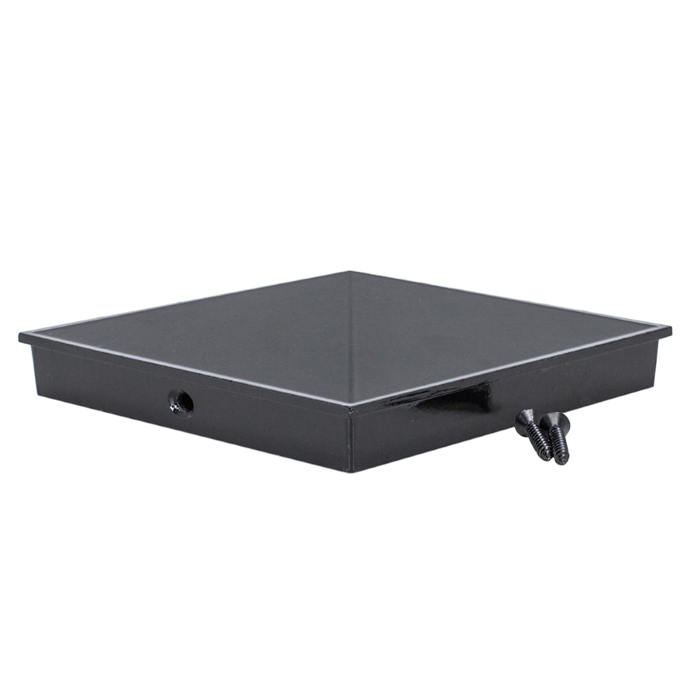 TITAN BUILDING PRODUCTS 6-in x 6-in Post caps Black Aluminum Deck Post Cap