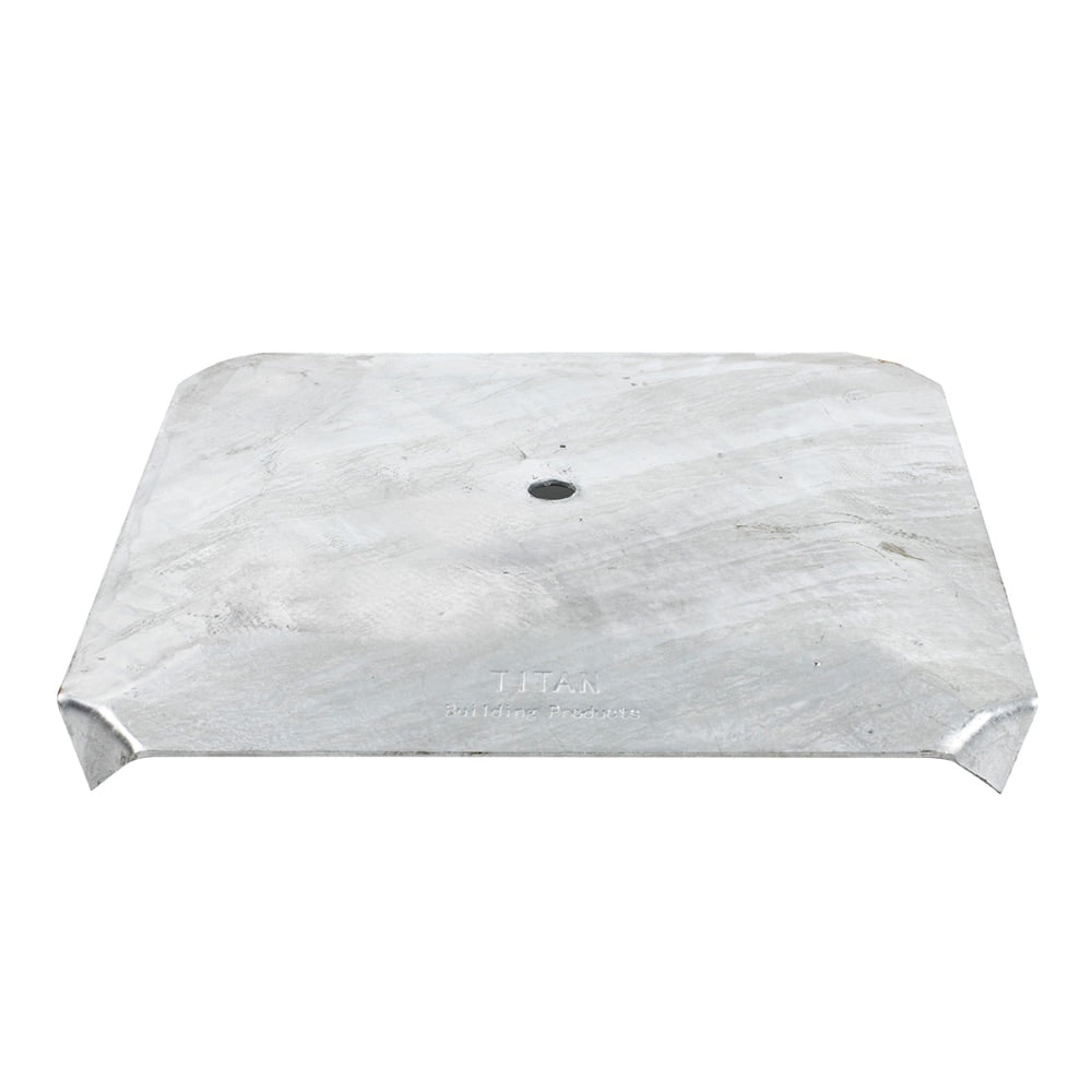 TITAN BUILDING PRODUCTS 12.25-in x 12.25-in Deck foot anchor Galvanized Steel Support Bracket