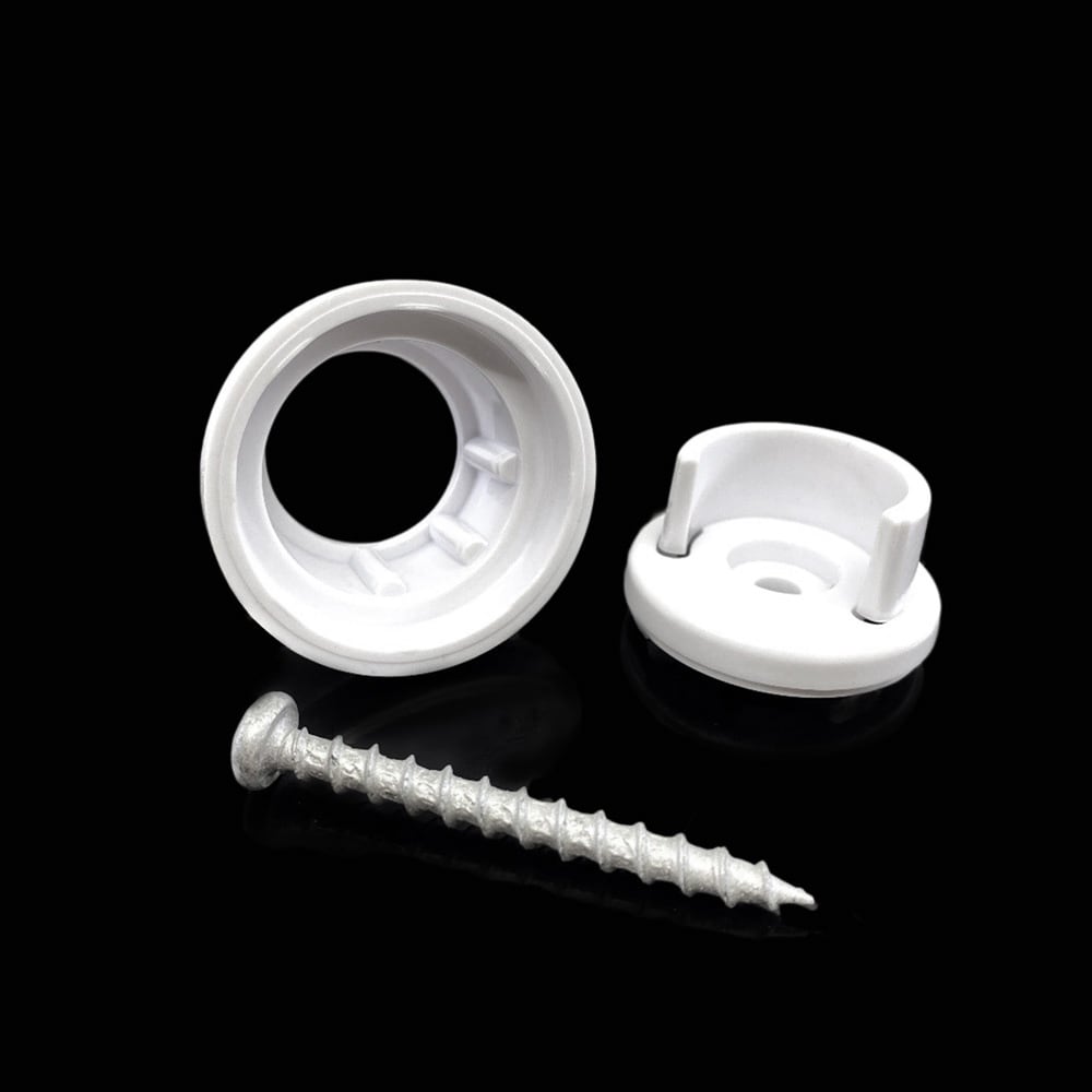 TITAN BUILDING PRODUCTS 3/4-in x 25-in Snap'n Lock Balusters White Plastic Round Deck Baluster (10-Pack)