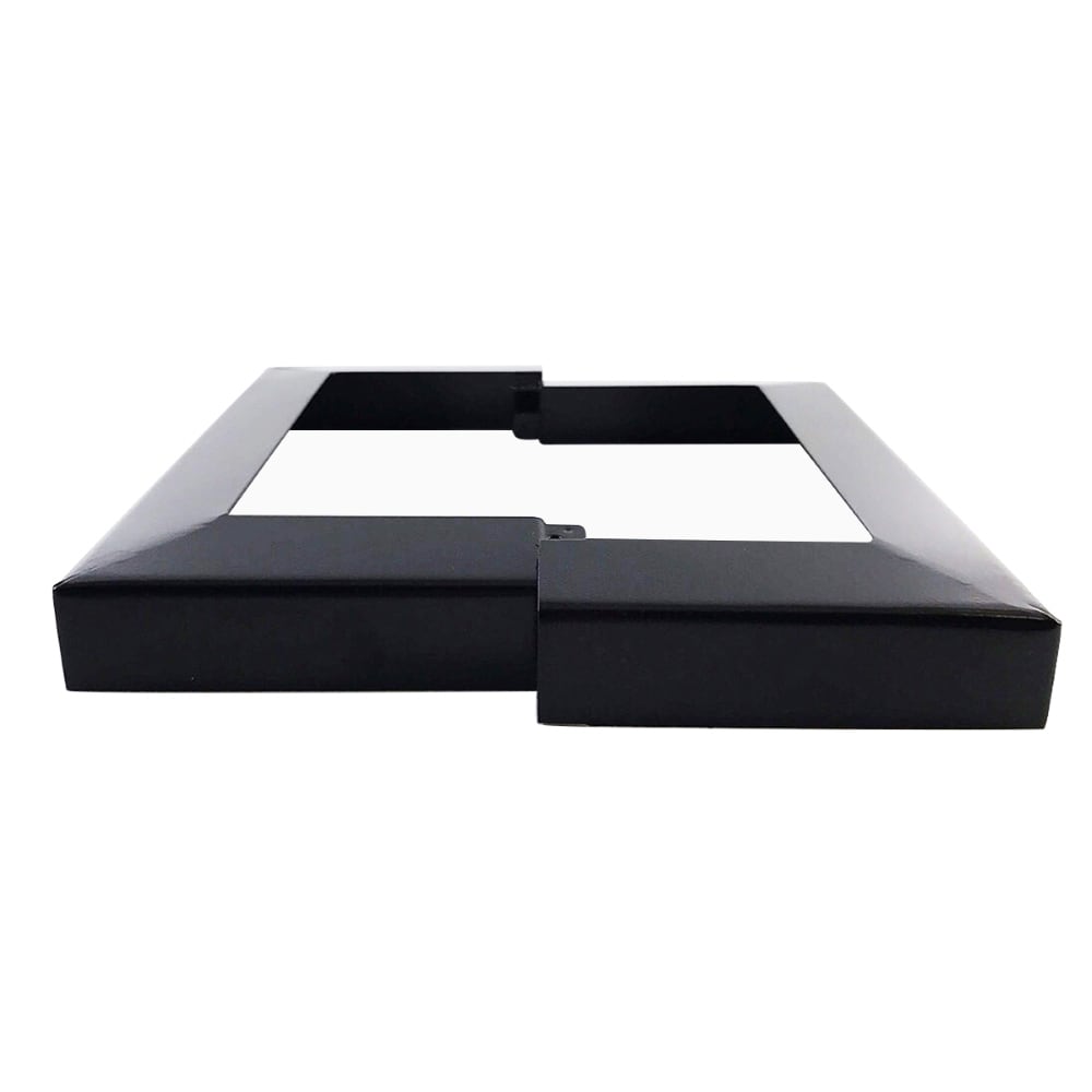 TITAN BUILDING PRODUCTS 6-in x 6-in Black Metal Deck Post Base Trim