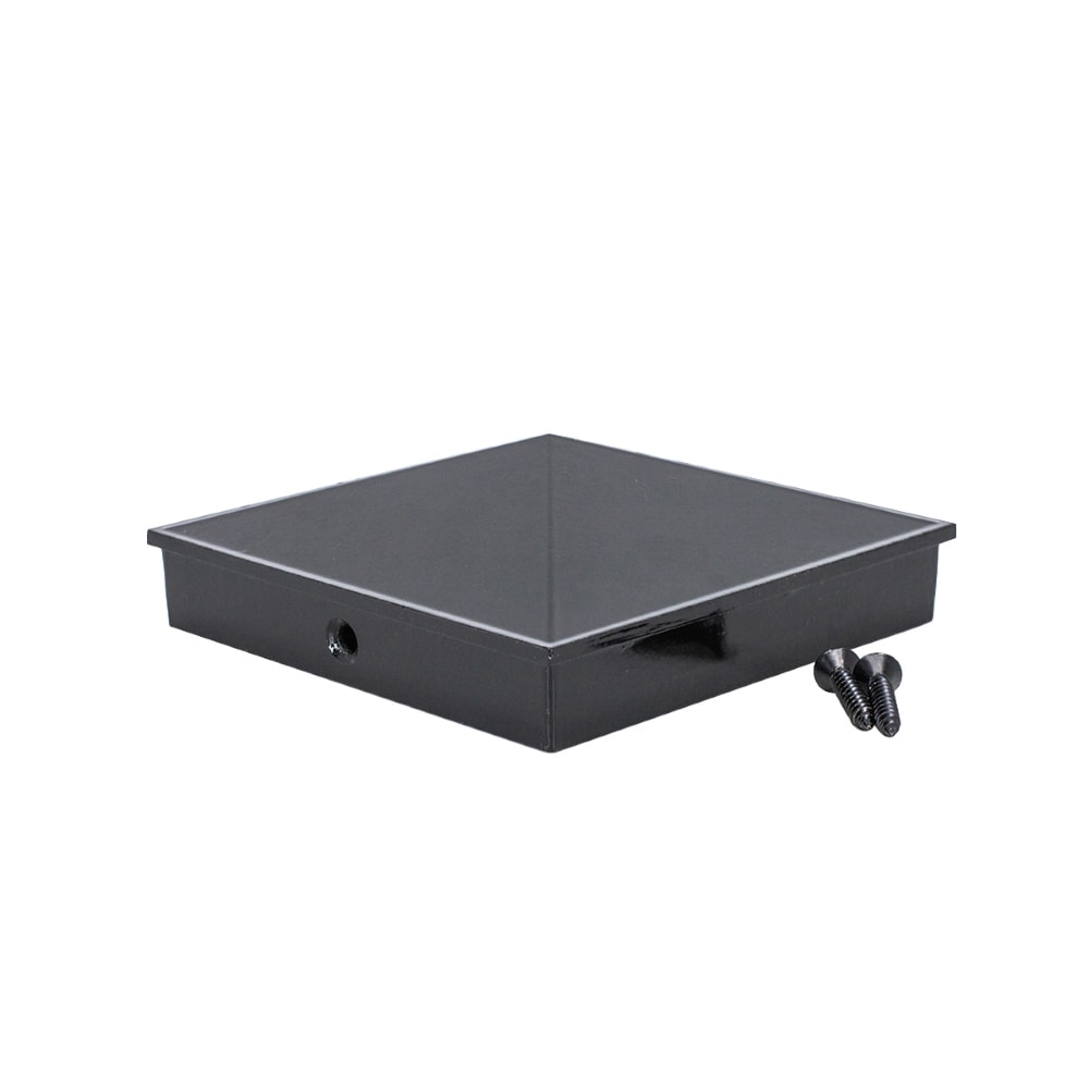TITAN BUILDING PRODUCTS 4-in x 4-in Post caps Black Aluminum Deck Post Cap