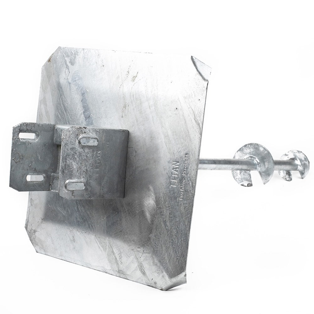 TITAN BUILDING PRODUCTS 39-in x 12.25-in Deck foot anchor Galvanized Steel Support Bracket