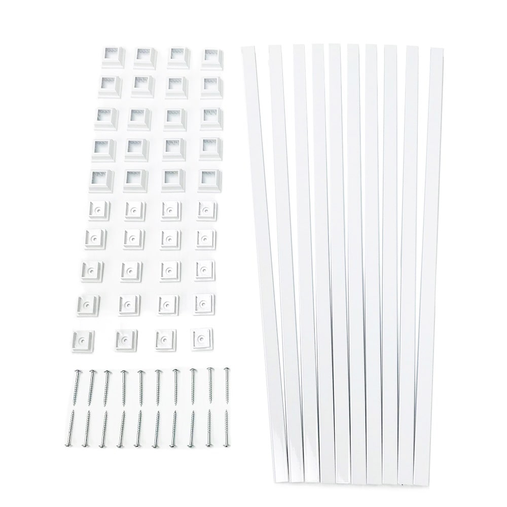 TITAN BUILDING PRODUCTS 3/4-in x 25-in Snap'n Lock Balusters White Aluminum Square Deck Baluster (10-Pack)