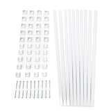 TITAN BUILDING PRODUCTS 3/4-in x 25-in Snap'n Lock Balusters White Aluminum Square Deck Baluster (10-Pack)