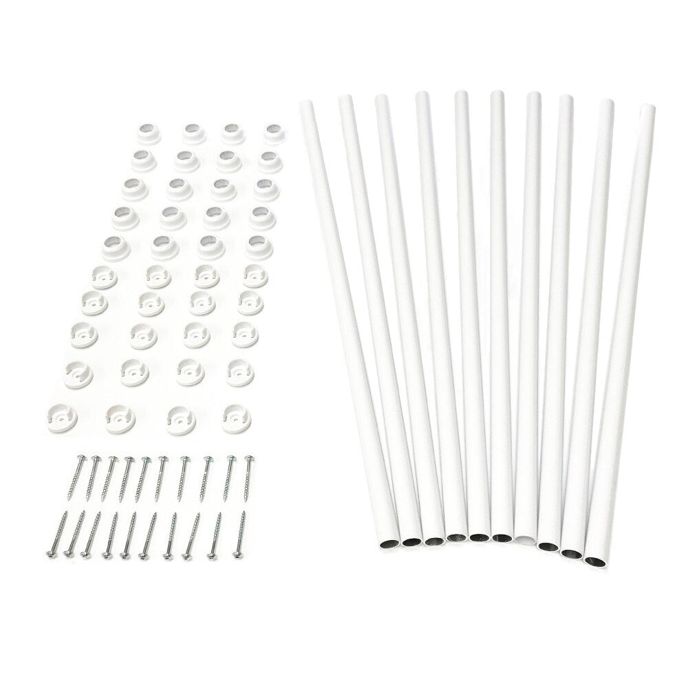 TITAN BUILDING PRODUCTS 3/4-in x 25-in Snap'n Lock Balusters White Aluminum Round Deck Baluster (10-Pack)