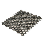 Apollo Tile (Sample) Majeste Gray 4-in x 4-in Honed Glass Diamond Patterned Floor and Wall Tile