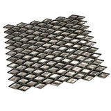 Apollo Tile (Sample) Majeste Gray 4-in x 4-in Honed Glass Diamond Patterned Floor and Wall Tile