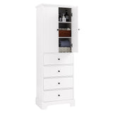 GZMR 23.6-in W x 68.1-in H Mdf White Freestanding Utility Storage Cabinet