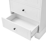 GZMR 23.6-in W x 68.1-in H Mdf White Freestanding Utility Storage Cabinet