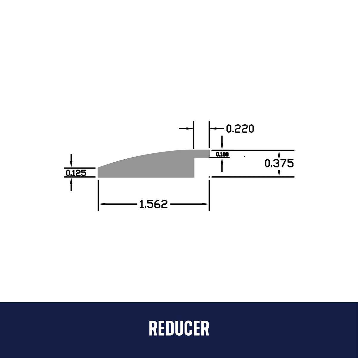 Bruce Gunstock 0.4375-in T x 1.5-in W x 78-in L Solid Wood Reducer